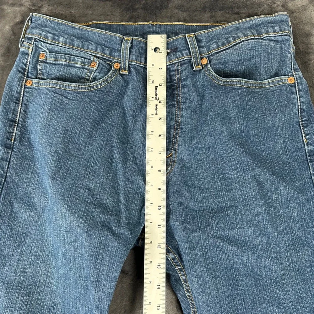 Levi's 505 Regular Fit Jeans Mens 34x34 Blue Straight Leg Denim 3392
